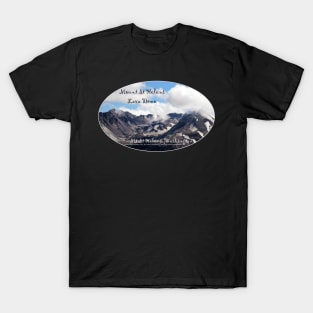 Mount St Helens lava dome 2 oval T-Shirt